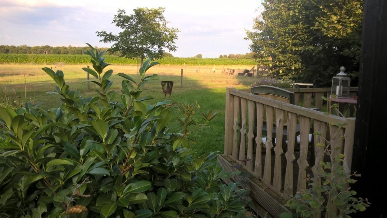 Pipowagen Lidewei Groningen Westerwolde Unieke Ligging Met Eigen Tuin En Vrij Uitzicht Over Veld Naar Natuurgebied Onstwedde Exteriér fotografie